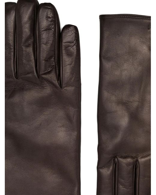 Ferragamo Brown Lambskin Gloves