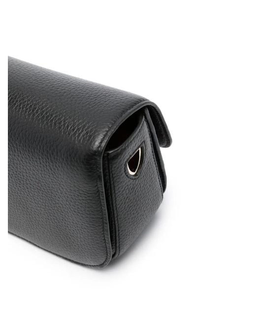 Aspinal Black Ella Leather Crossbody Bag