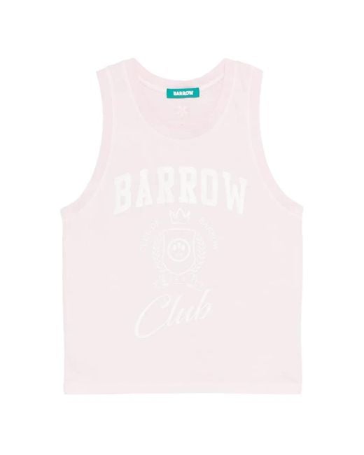 Barrow Pink Logo Tank Top