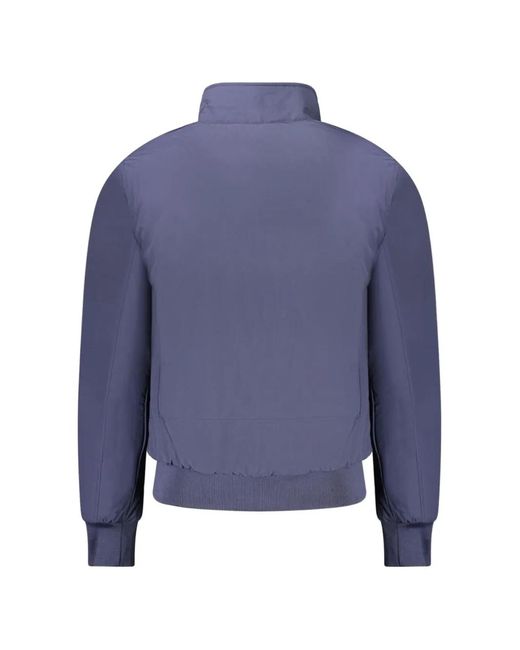 North Sails Blue Logo-Patch Zip-Up Jacket for men