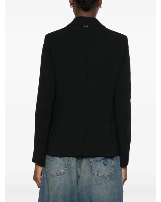 Twinset Black Heart-Button Blazer