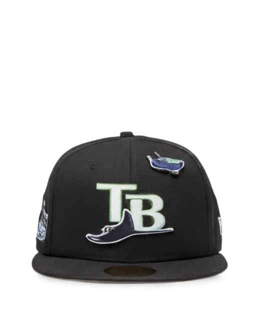 KTZ Black 59Fifty Tampa Bay Rays Cap