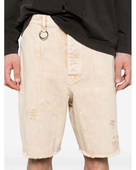 Etudes Studio Natural Friche Distressed Denim Shorts for men