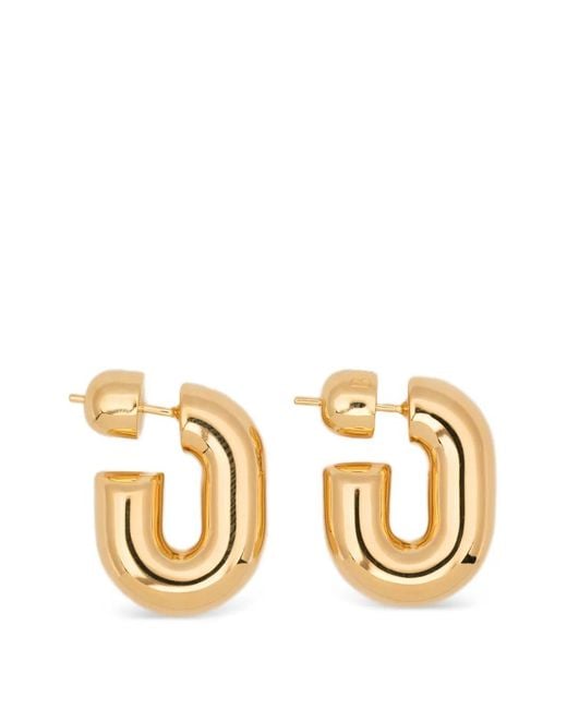 Maria Black Metallic Forma Hoop Earrings