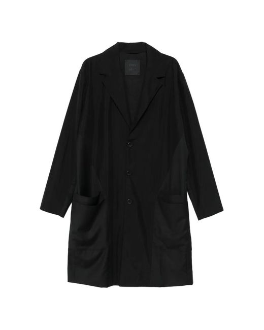 FREI-MUT Black Front-Pocket Coat for men