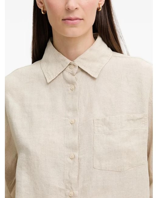 Marc O' Polo Natural Cropped Linen Shirt