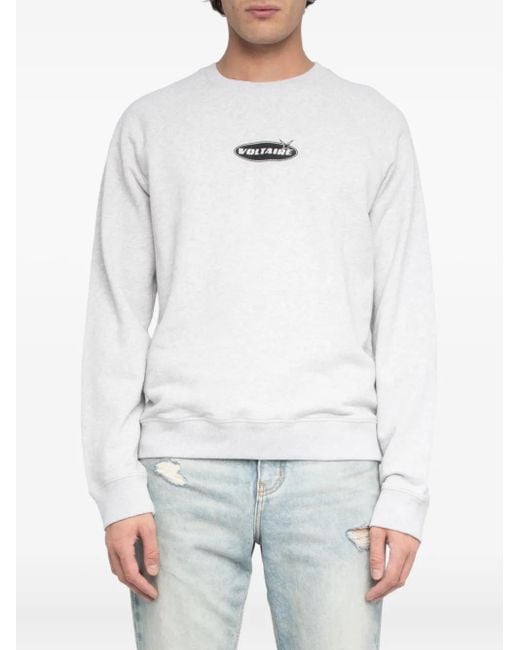 Zadig & Voltaire White Uppy Sweatshirt for men