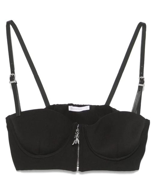 Patrizia Pepe Black Corset Top
