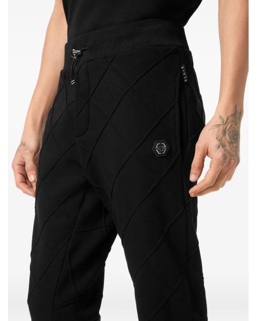 メンズ Philipp Plein テクスチャーパンツ Black