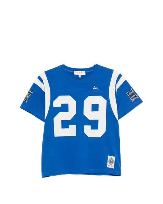 Sea Blue Georgie Crew-Neck T-Shirt