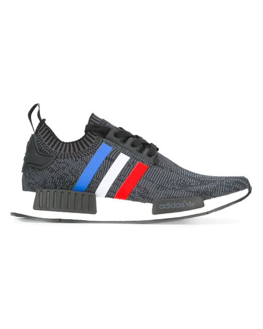Adidas Blue Nmd_R1 Primeknit "Tri-Color" Sneakers