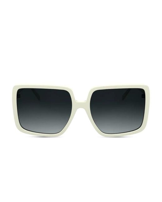 Karl Lagerfeld Black Rectangle-Frame Sunglasses