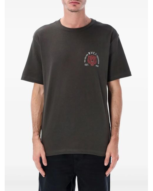 RVCA Black Tiger-Graphic T-Shirt for men