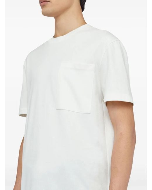 Jil Sander White Cotton T-Shirt for men