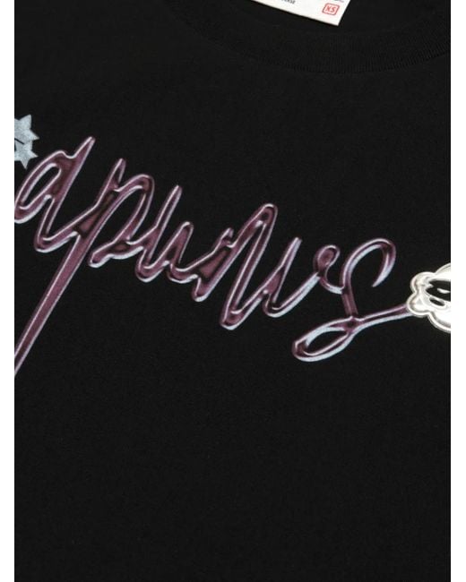 Aape By A Bathing Ape Black Bear-Print T-Shirt