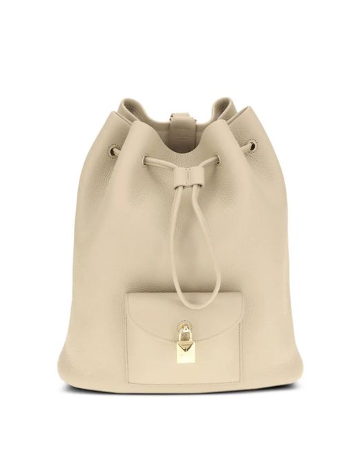 Zaino Extra Drawstring di Loro Piana in Natural