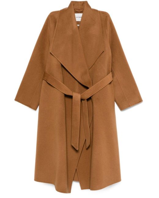 Belted shawl collar coat best sale