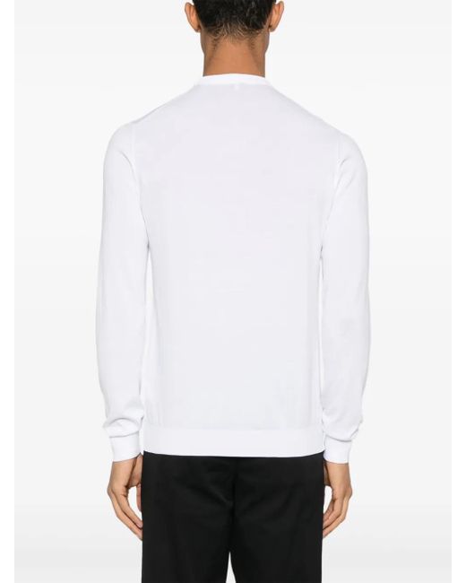 Sudadera De Algodón Fedeli de hombre de color White