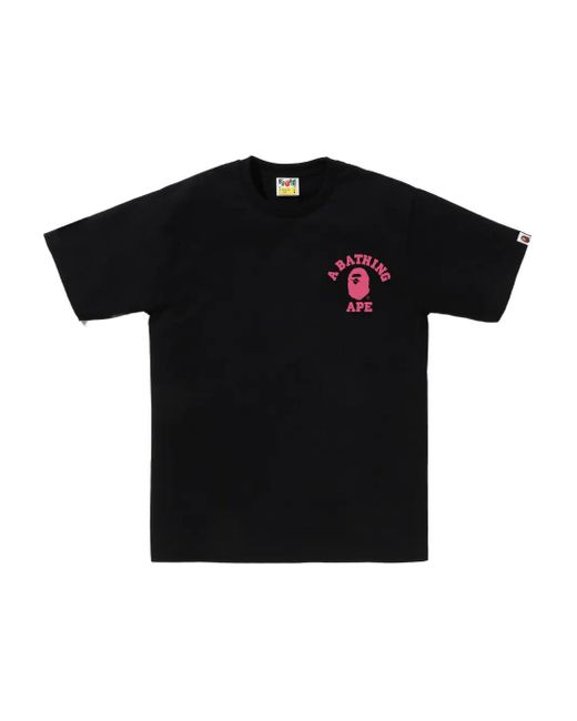 A Bathing Ape Black Abc Camo Graphic-Print T-Shirt for men