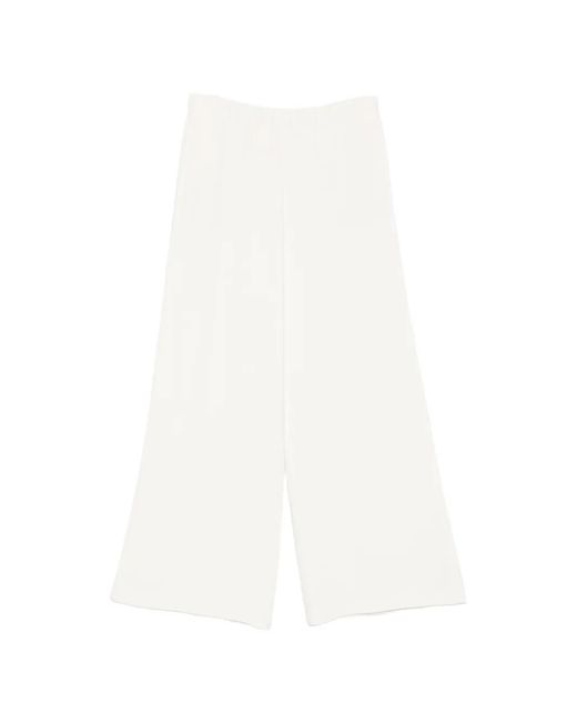Seventy White Wide-Leg Trousers