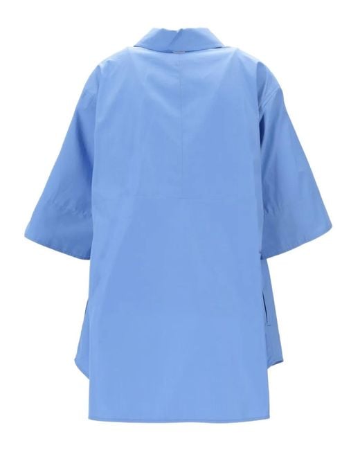 Max Mara Blue Adam Buttoned Shirt