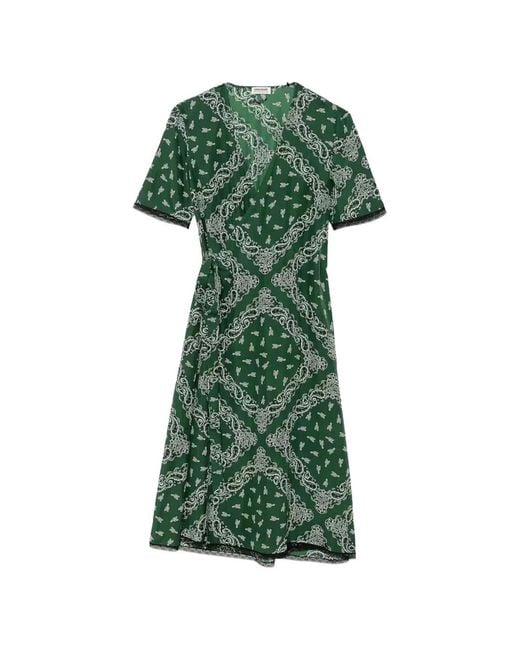 Zadig & Voltaire Green Reforme Bandana-Print Dress