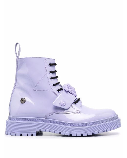 versace purple boots