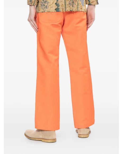 Junya Watanabe Orange Cotton Trousers for men