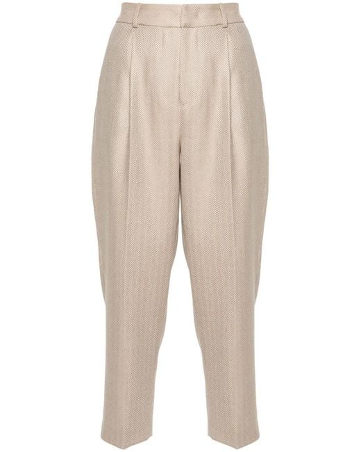 PT Torino Natural Herringbone Trousers