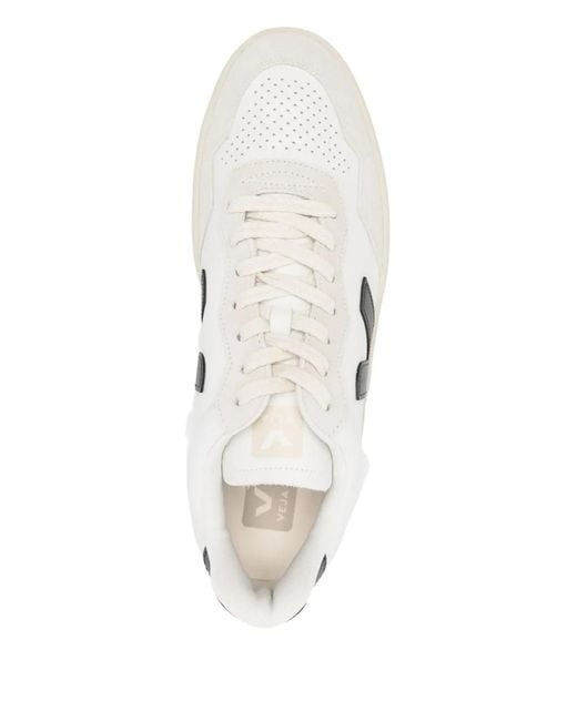 Veja White Logo-Patch Sneakers for men