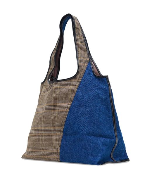 3.1 Phillip Lim Blue Patchwork Tote Bag