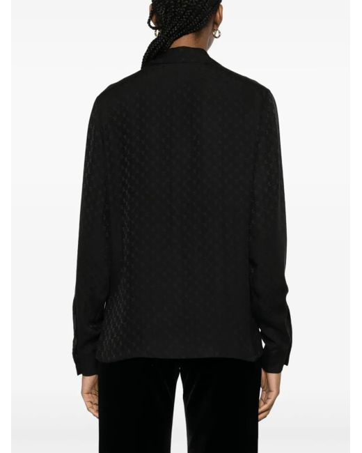 Palm Angels Sjaal Met Monogram Jacquard in het Black