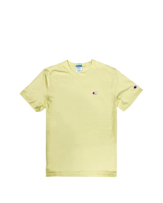 Champion Yellow C-Life Heritage C Logo T-Shirt for men