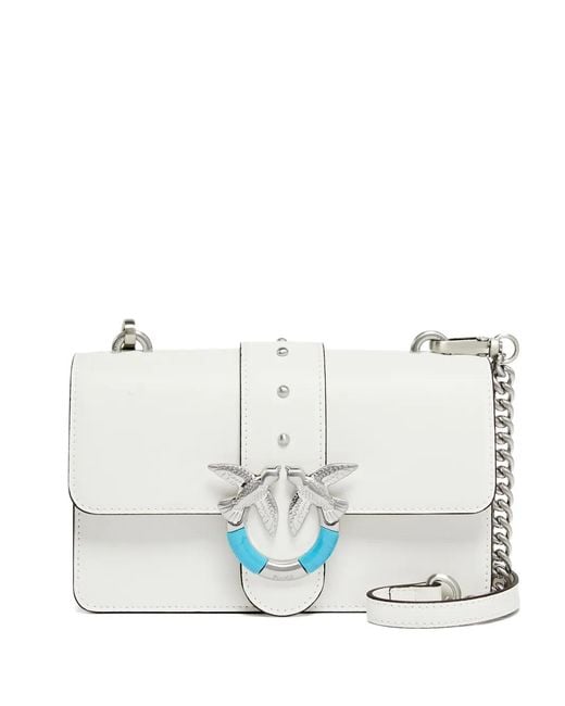 Pinko White Mini Love Bag One Shoulder Bag