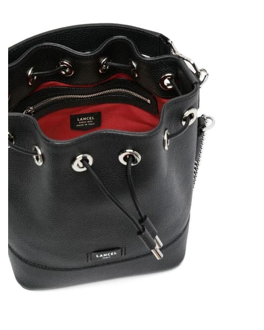 Lancel Black Beuteltasche Aus Leder