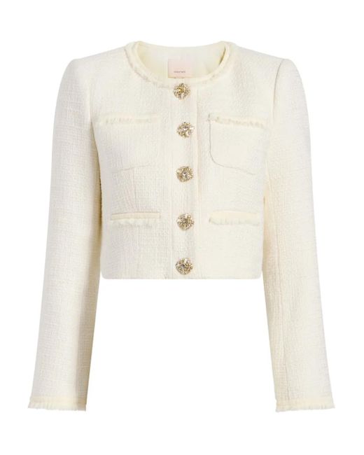 Cinq À Sept Natural Linda Tweed Jacket