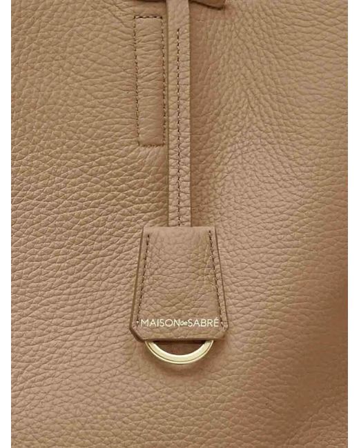 Sac Cabas Snap Soft En Cuir Maison De Sabre en coloris Brown