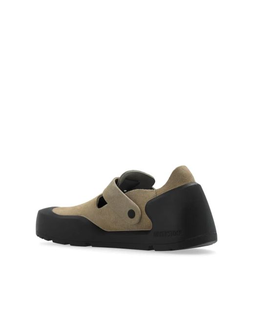 Birkenstock Black Reykjavik N Taupe, Nubuck Leather for men