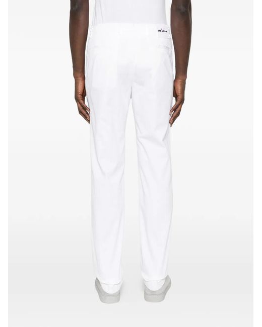 Kiton Broek Met Knopen in het White voor heren