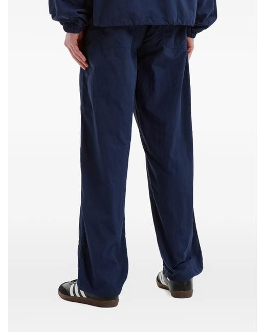Chocoolate Blue Logo-Patch Trousers for men