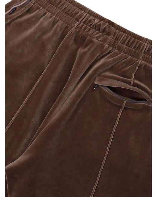 Casablanca Brown Velour Track Pants for men