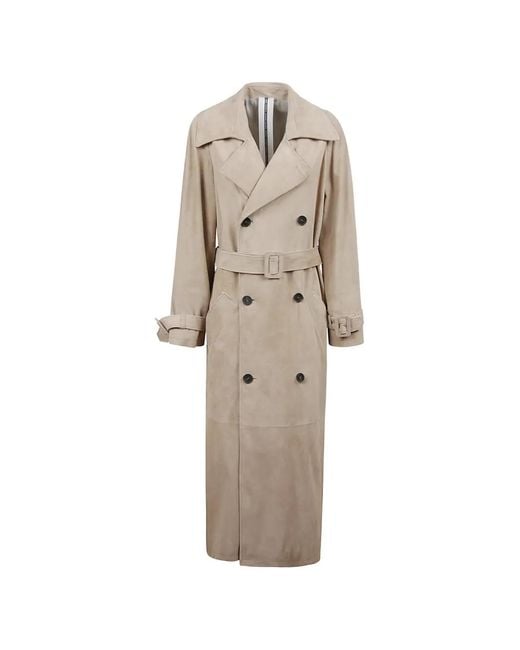 S.W.O.R.D Natural Manteau Croisé À Taille Ceinturée