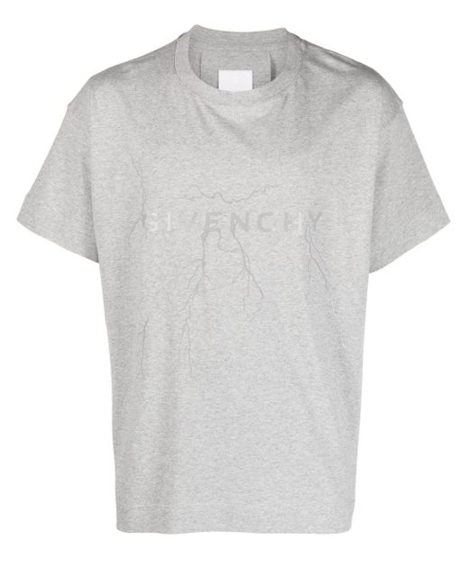 Camiseta con logo estampado Givenchy de hombre de color White