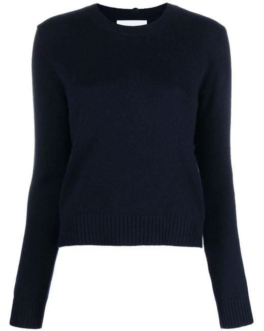 Lisa Yang Blue Ribbed-Knit Cashmere Jumper