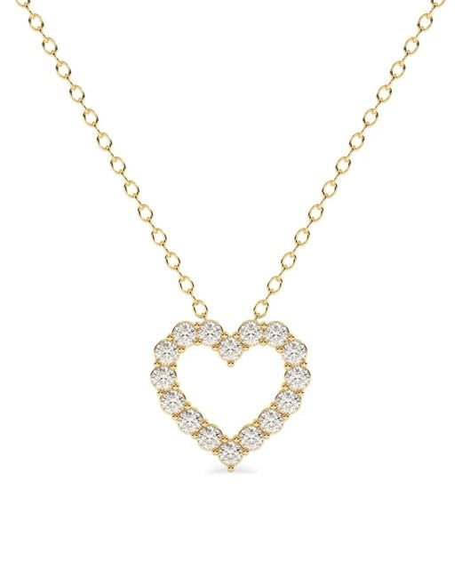Diamond Essentials Metallic Heart Diamond Necklace