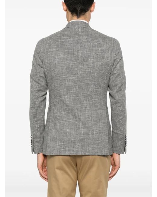 Tagliatore Gray Double-Breasted Blazer for men