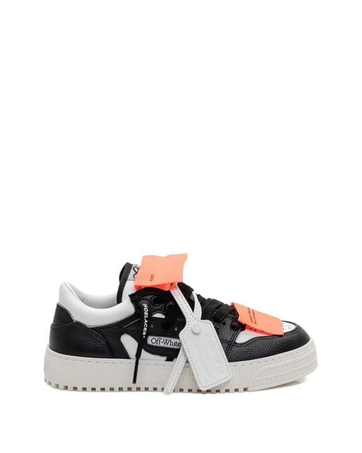 Off-White c/o Virgil Abloh White 3.0 Court Low Top Leather Sneakers