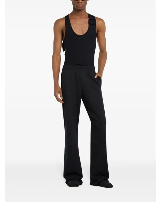 Courreges Blue Bootcut Track Pants for men