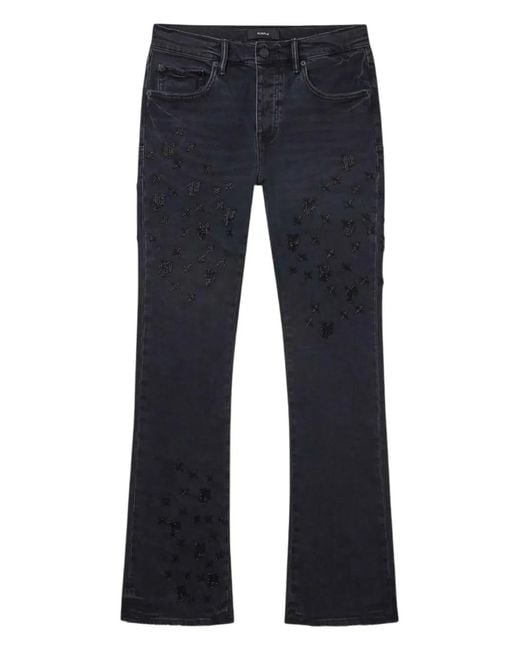 Purple Brand Bootcut Jeans Met Kralen in het Blue voor heren