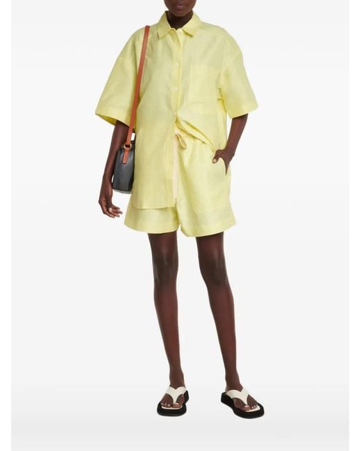 Lee Mathews Yellow Sparrow Short-Sleeve Shirt
